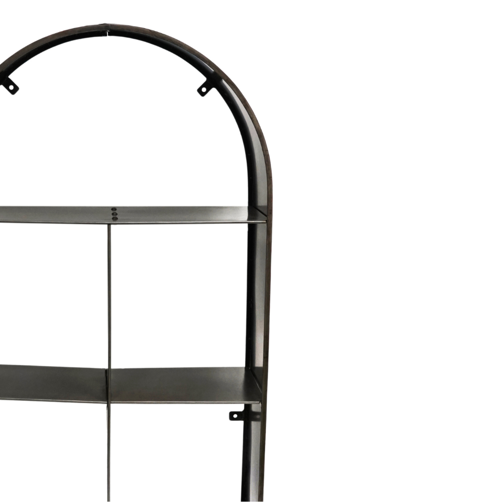 Archway Sculptural Log Storage Natural Black