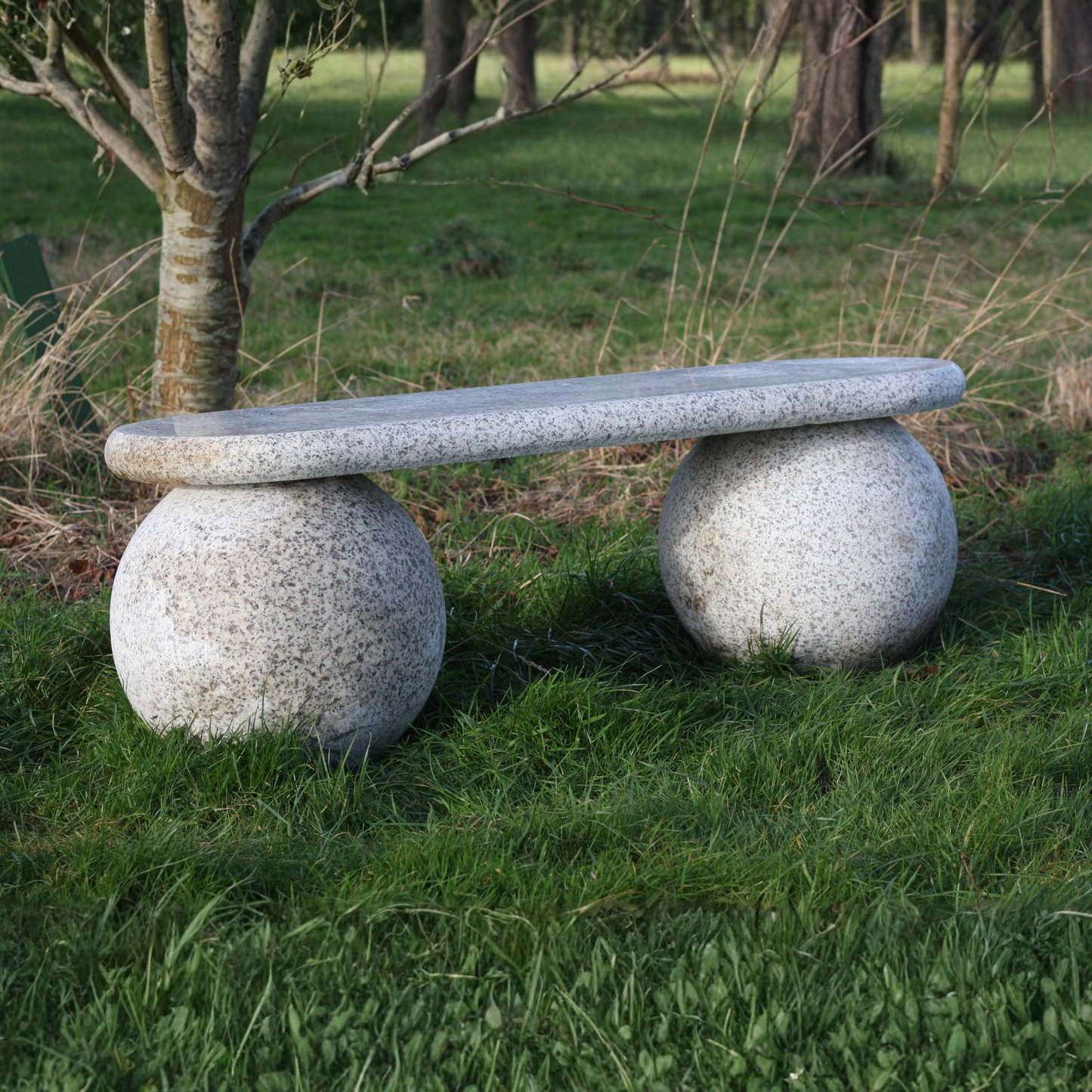 Grey Granite Sphere Legs Bench 5060g 2