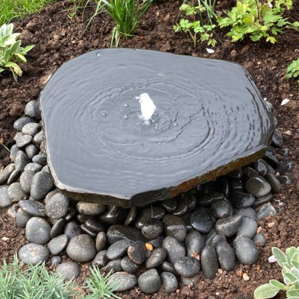 Basalt Slab on Plinth Water Feature