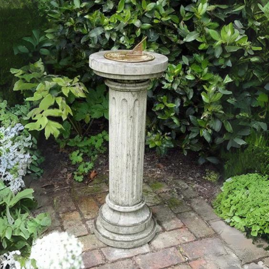 Brighton Aged Brass & Stone Sundial Garden Ornament