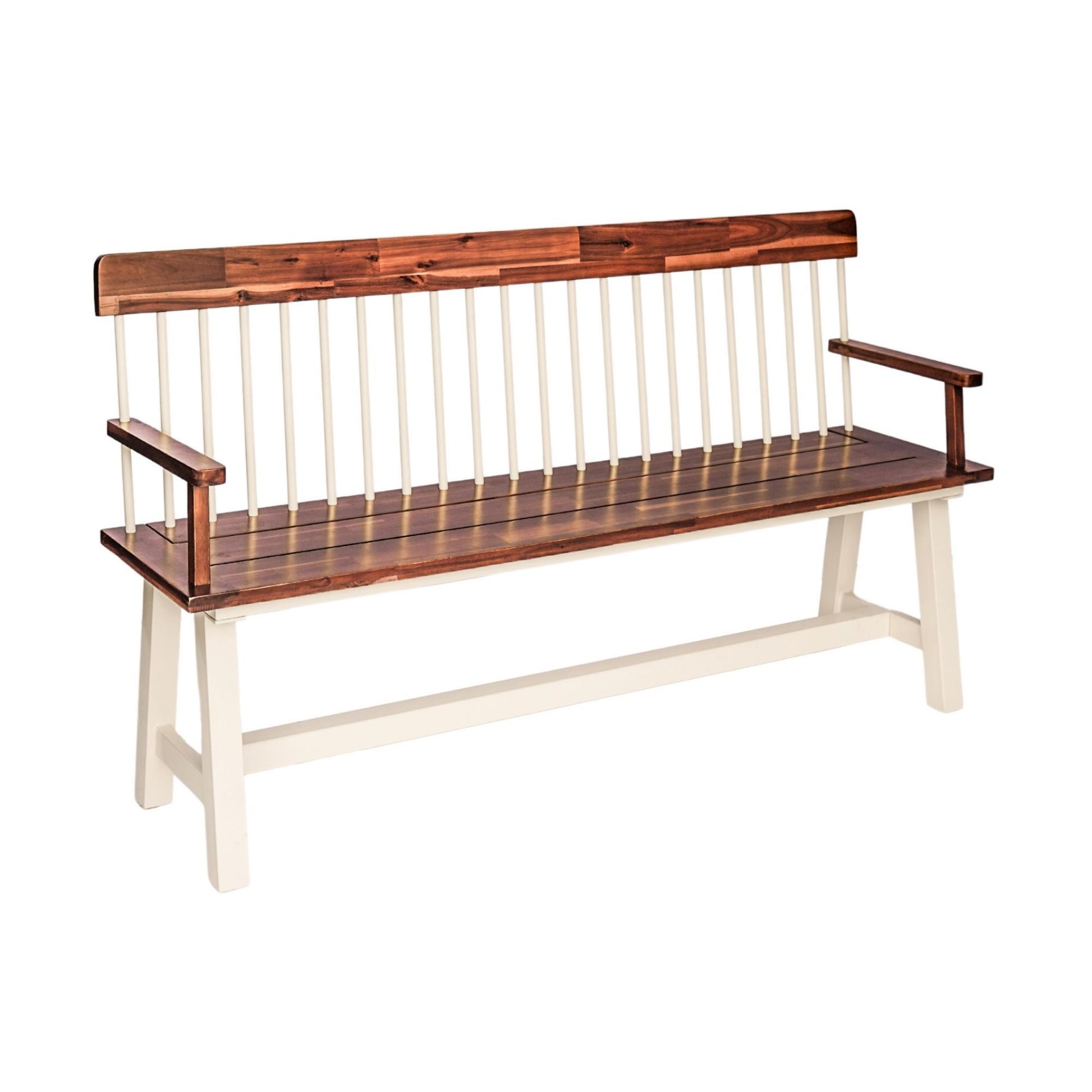 Broadway Acacia Wood Cream Garden Bench