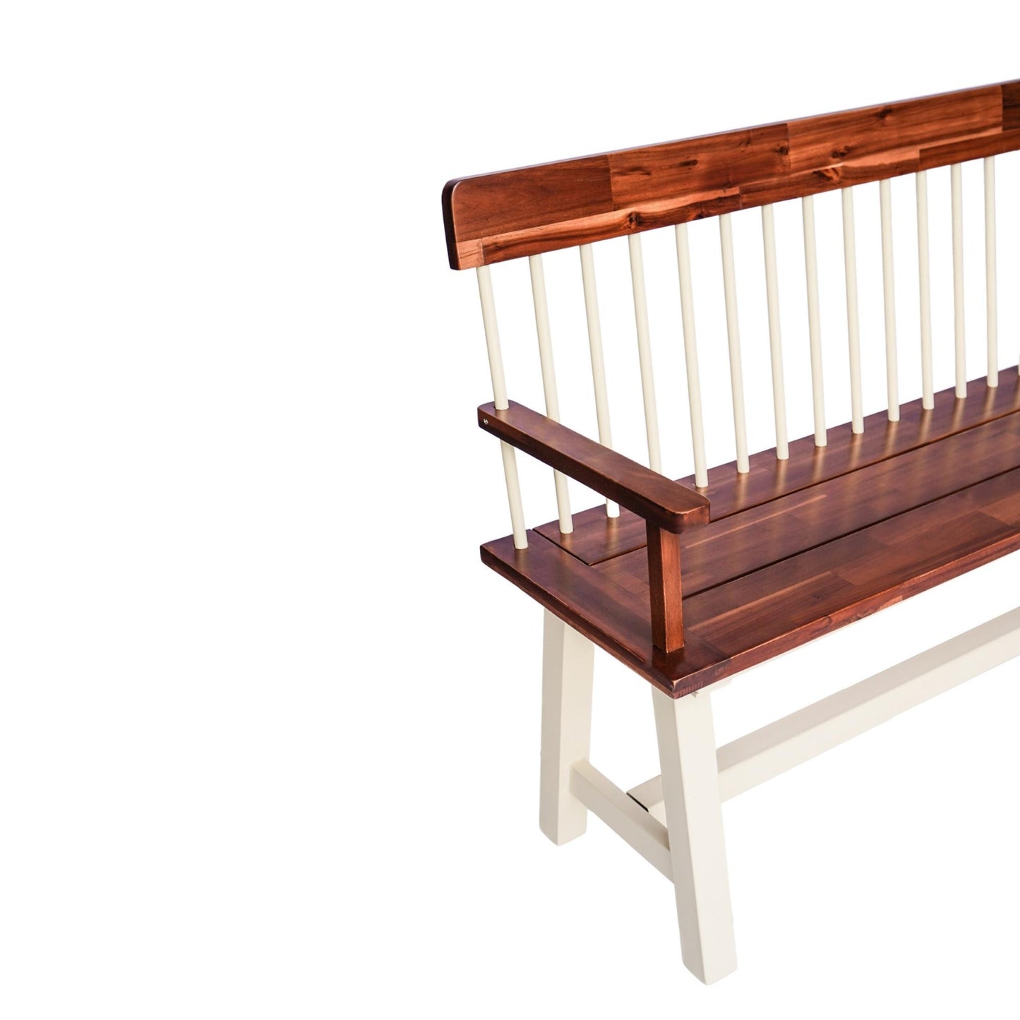 Broadway Acacia Wood Cream Garden Bench