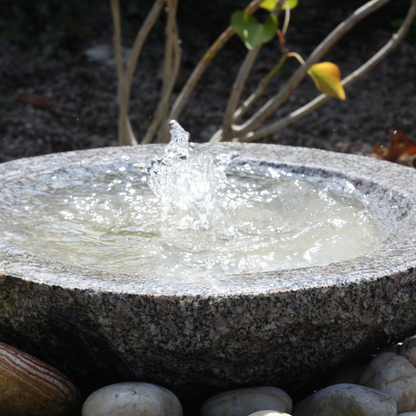 Large Bubbling Bowl Water Feature In Grey Granite