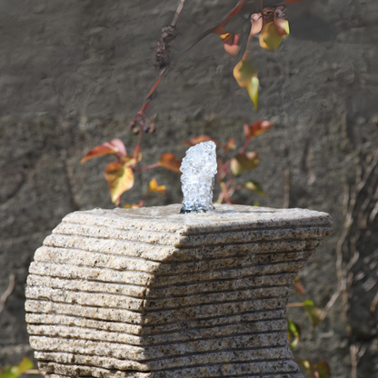 Cascading Wave Water Feature in Beige