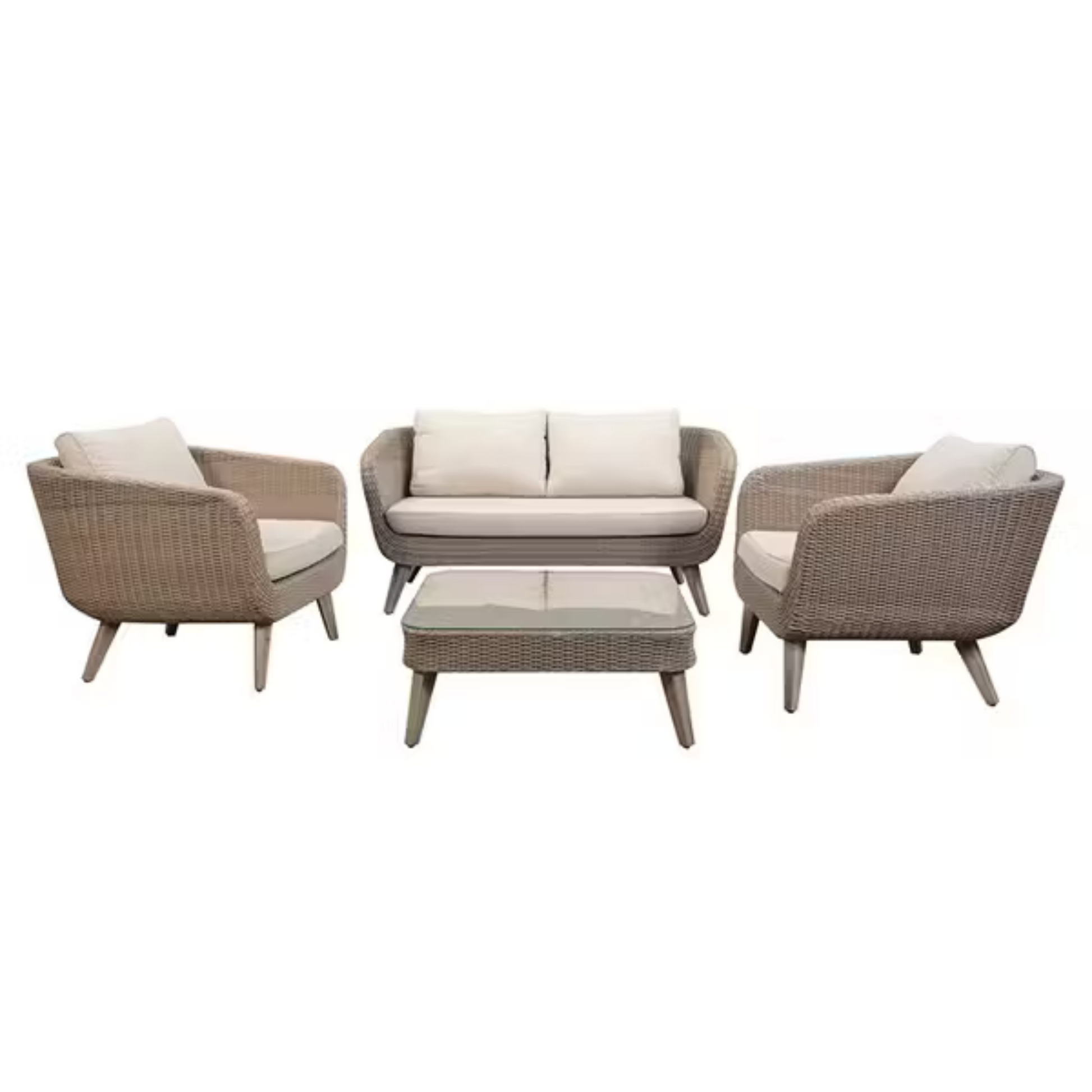 Cerney 4 Piece Garden Lounge Furniture Set