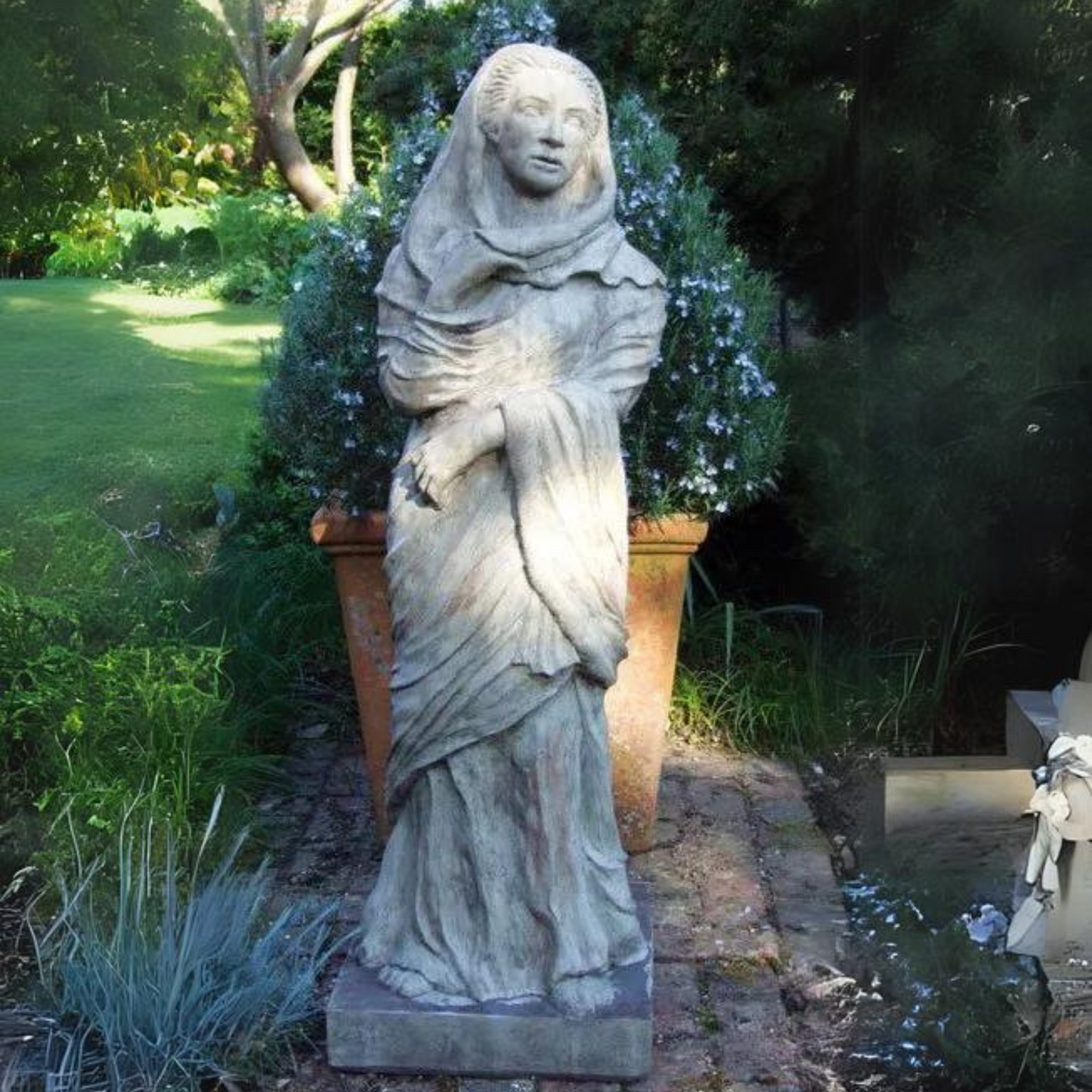 The Draped Lady Stone Statue