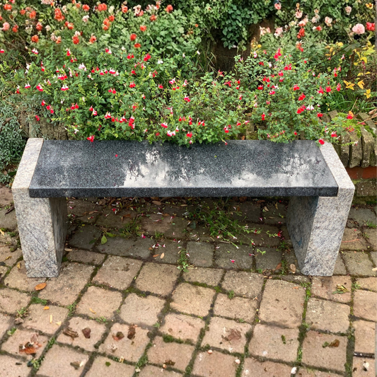 EpsonTwoToneGranitePolishedGardenBenchMedium