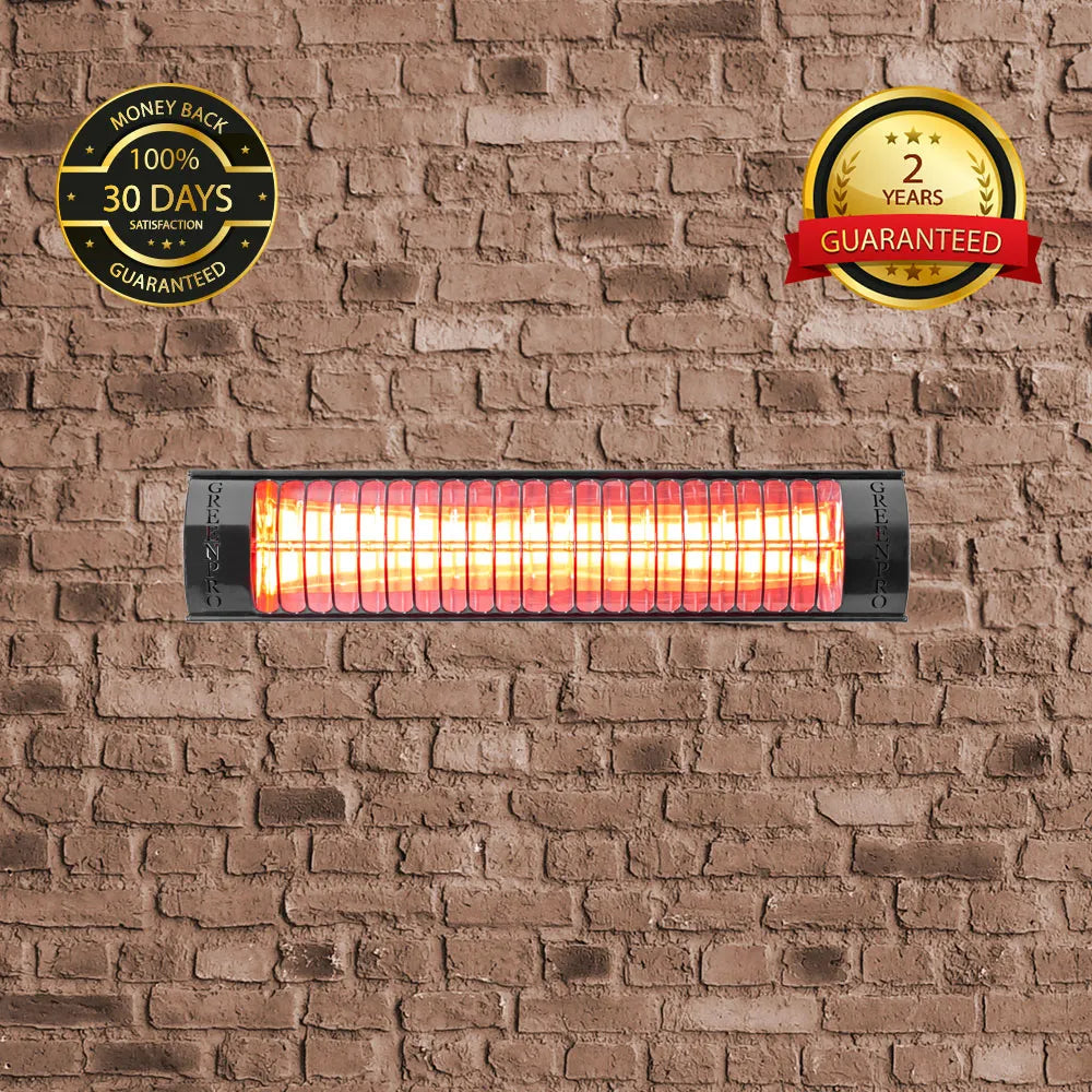 EvergreenPRO Golden Infrared 60cm Outdoor Patio Heater Without Remote Control