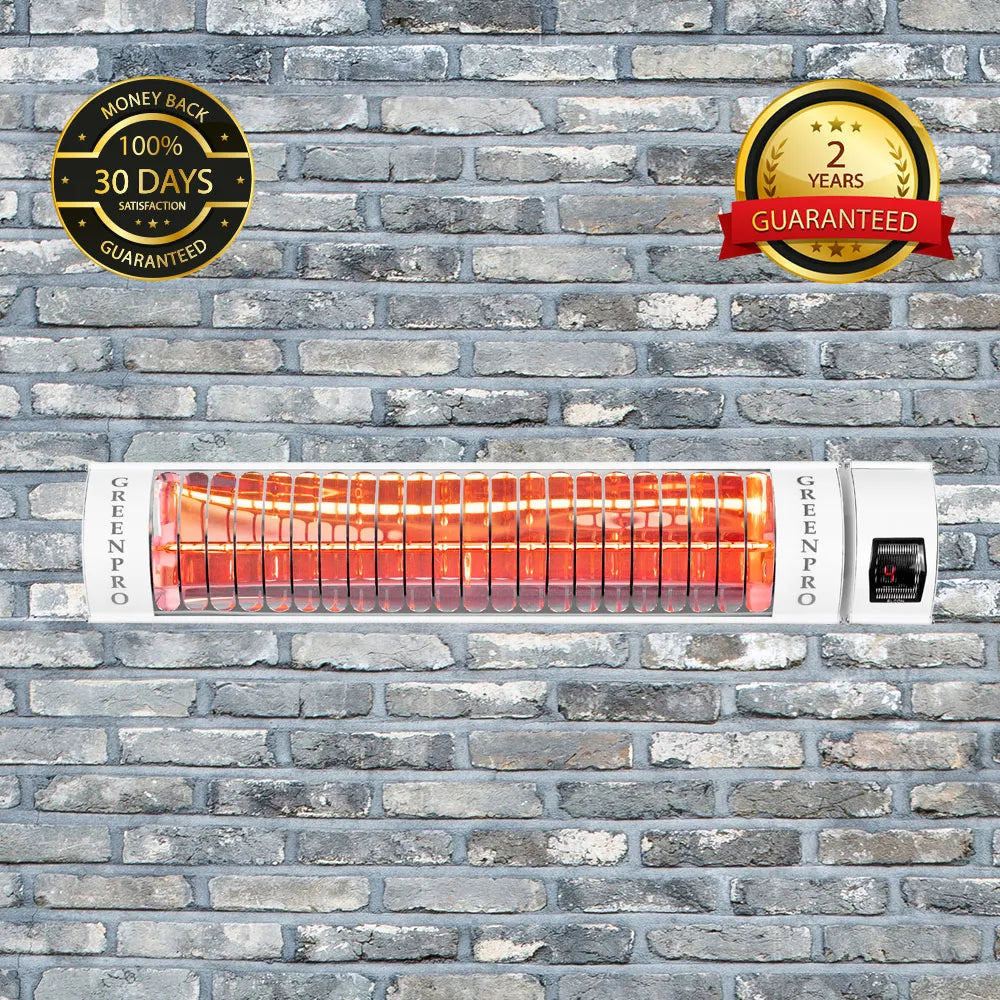 EvergreenPRO Golden Infrared 60cm Outdoor Patio Heater with Remote Control