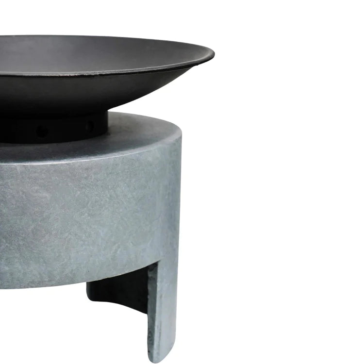 Fire Pit & Oval Console Cement