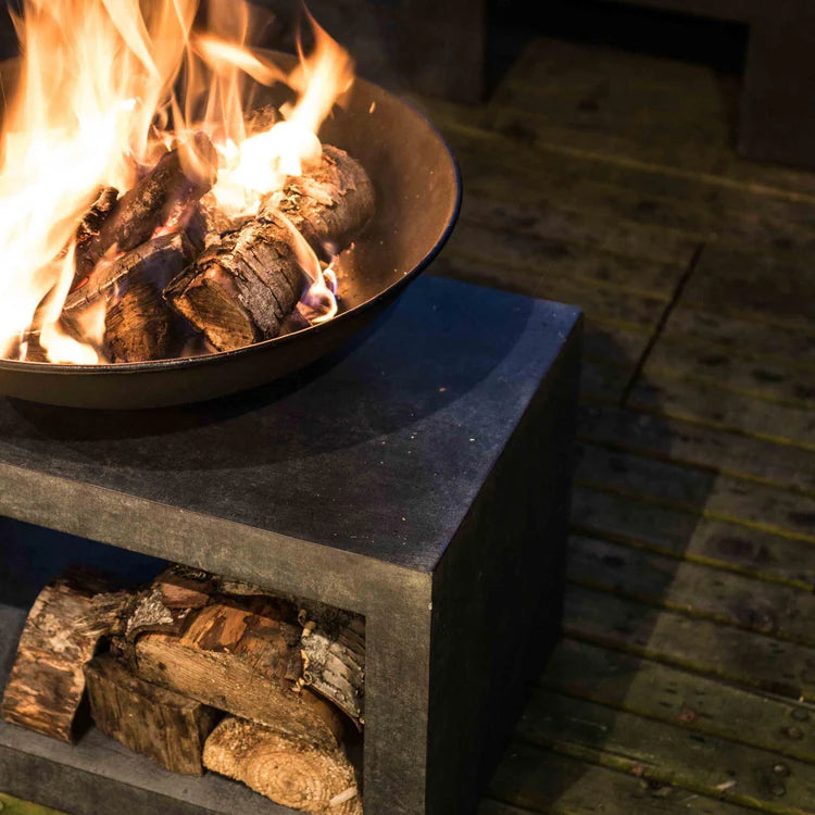 Fire Pit & Rectangle Console Cement