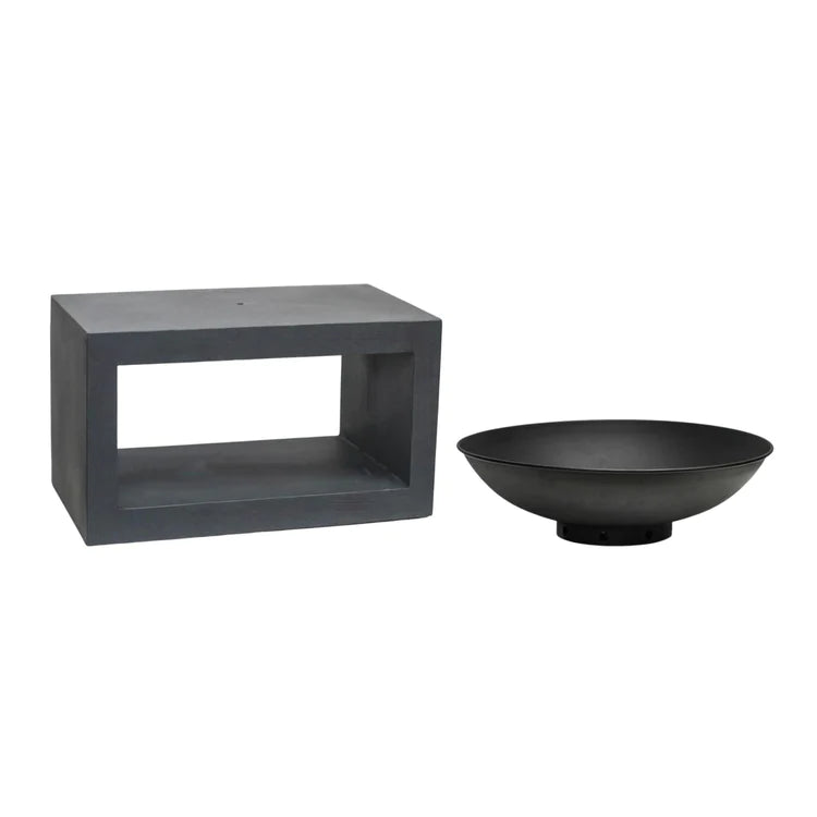 Fire Pit & Rectangle Console Cement