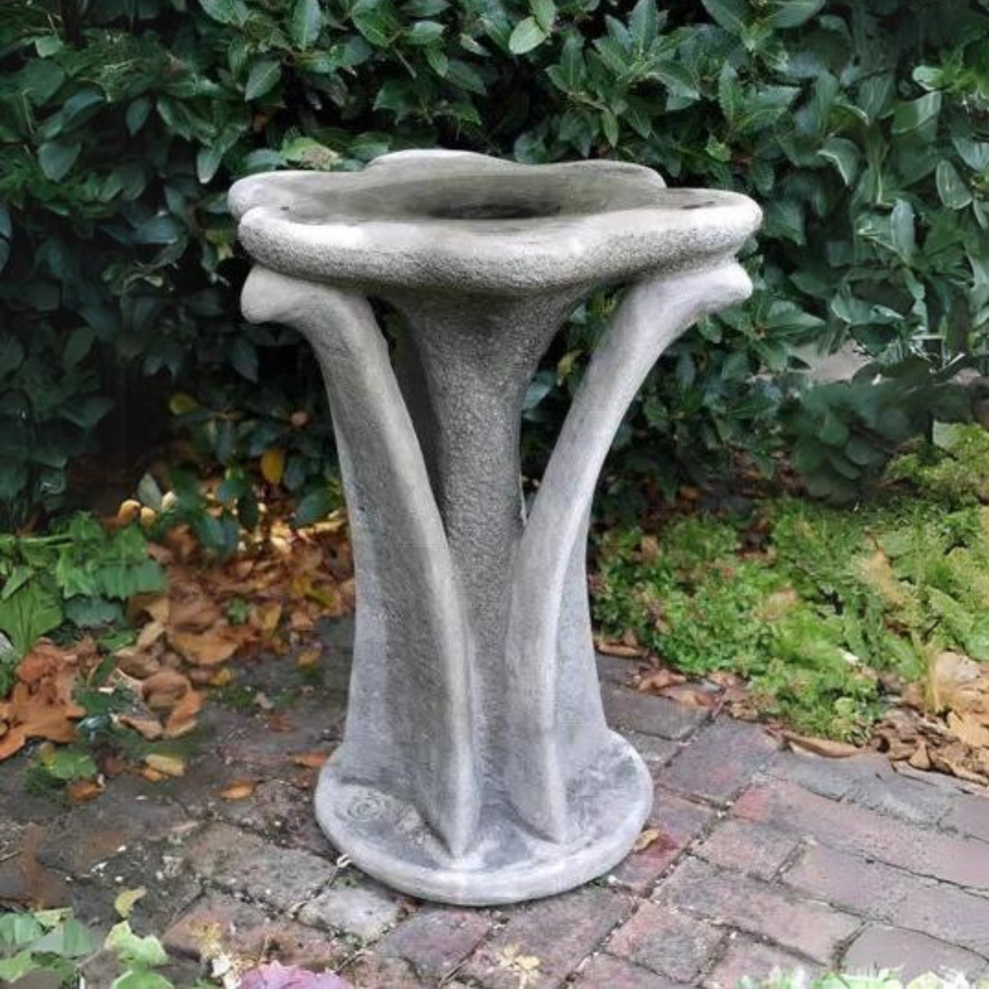 Flower Birdbath Stone