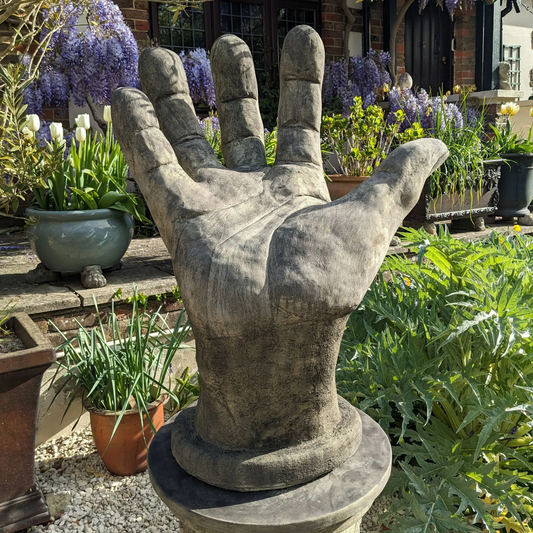 Giant Right Hand Stone Garden Ornament