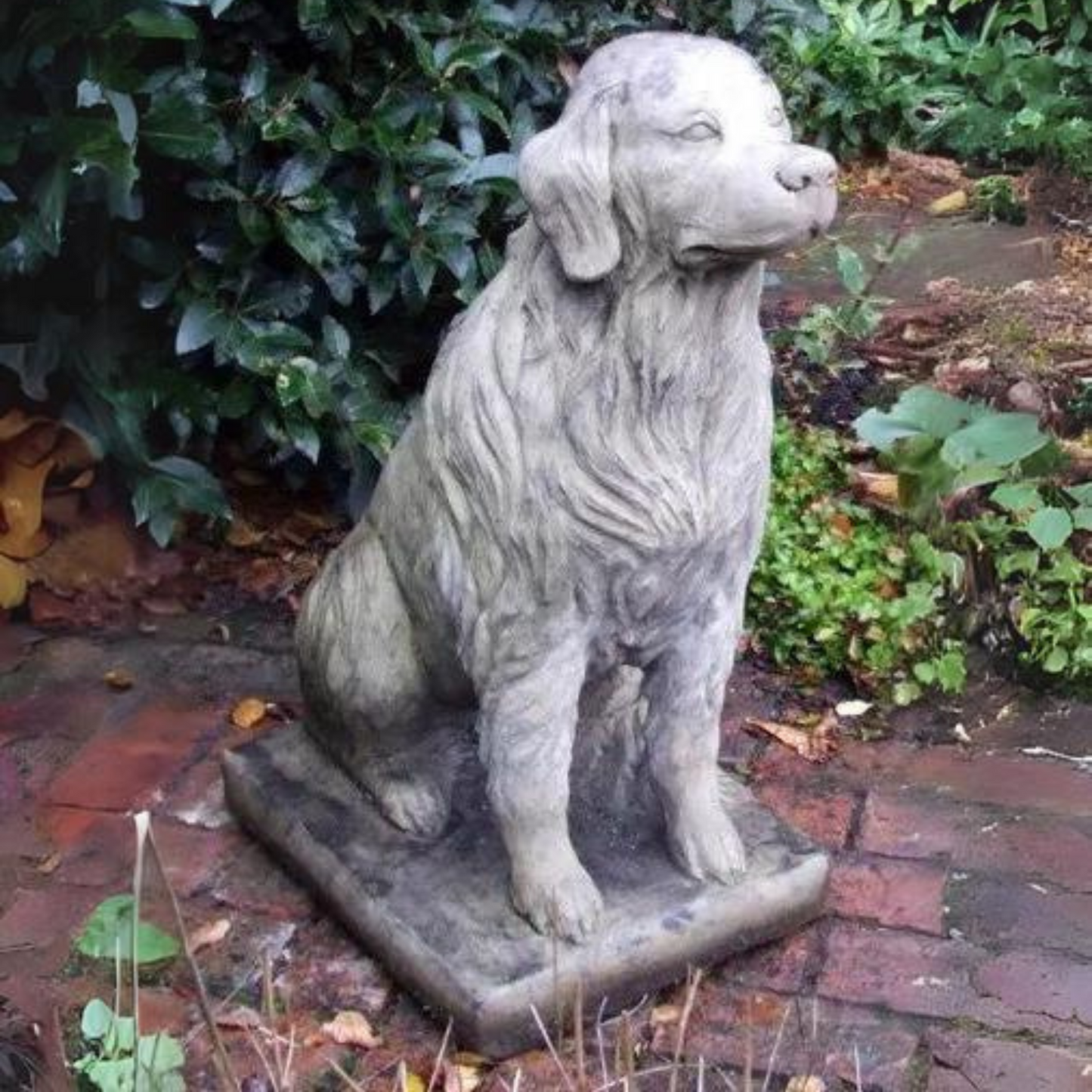 Golden Retriever Dog Stone Garden Ornament