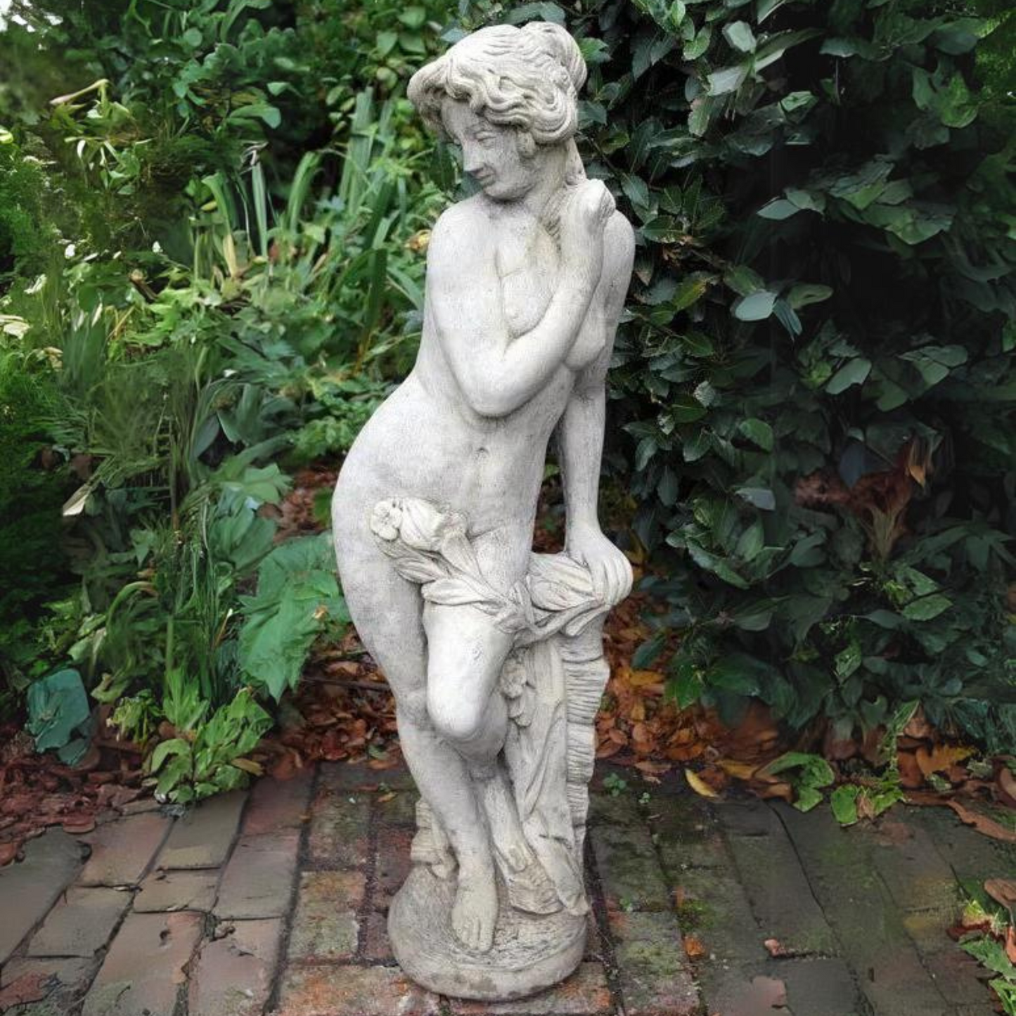 Grecian Maiden Stone Garden Sculpture