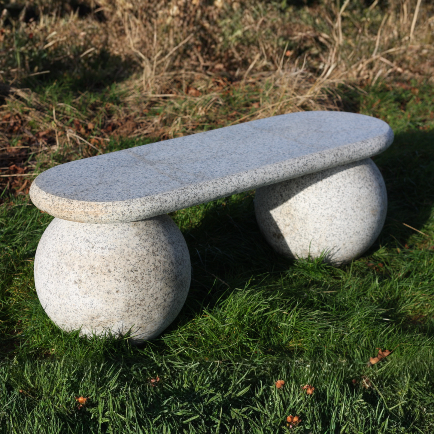Grey Granite Sphere Legs Bench 5060g