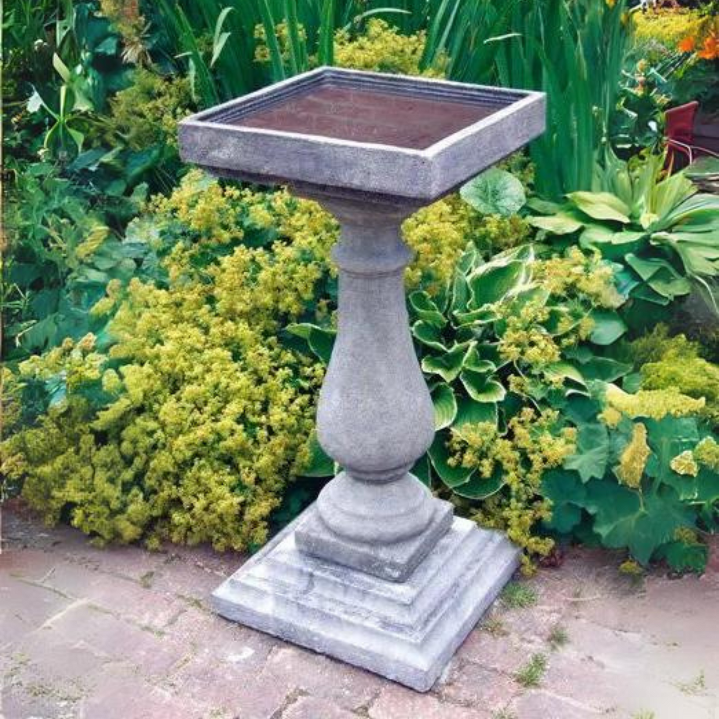 Large Baluster Birdbath Stone