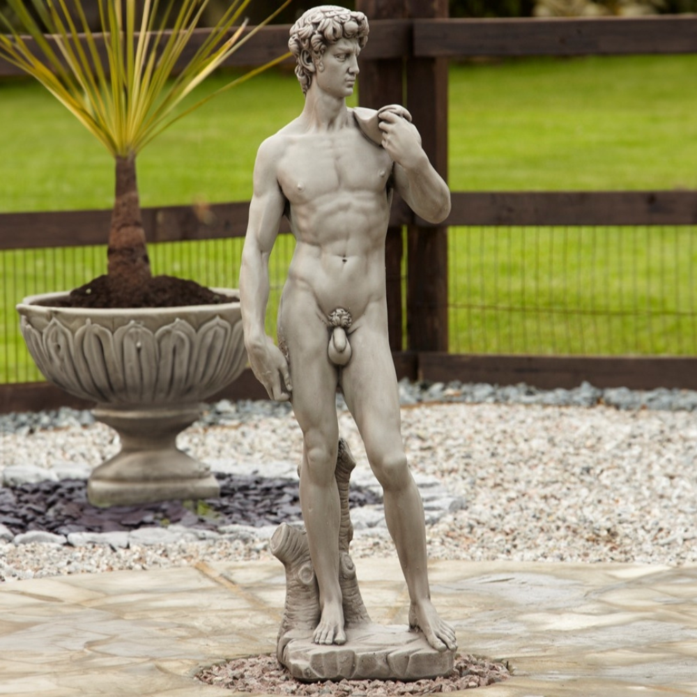 Large David Stone Garden Statue Decoration