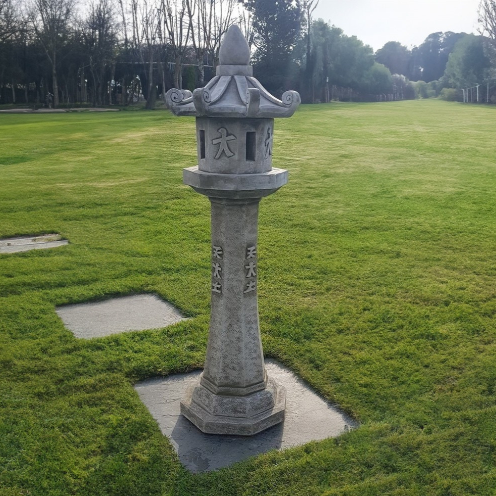 Large Oriental Candle Lantern Garden Ornament