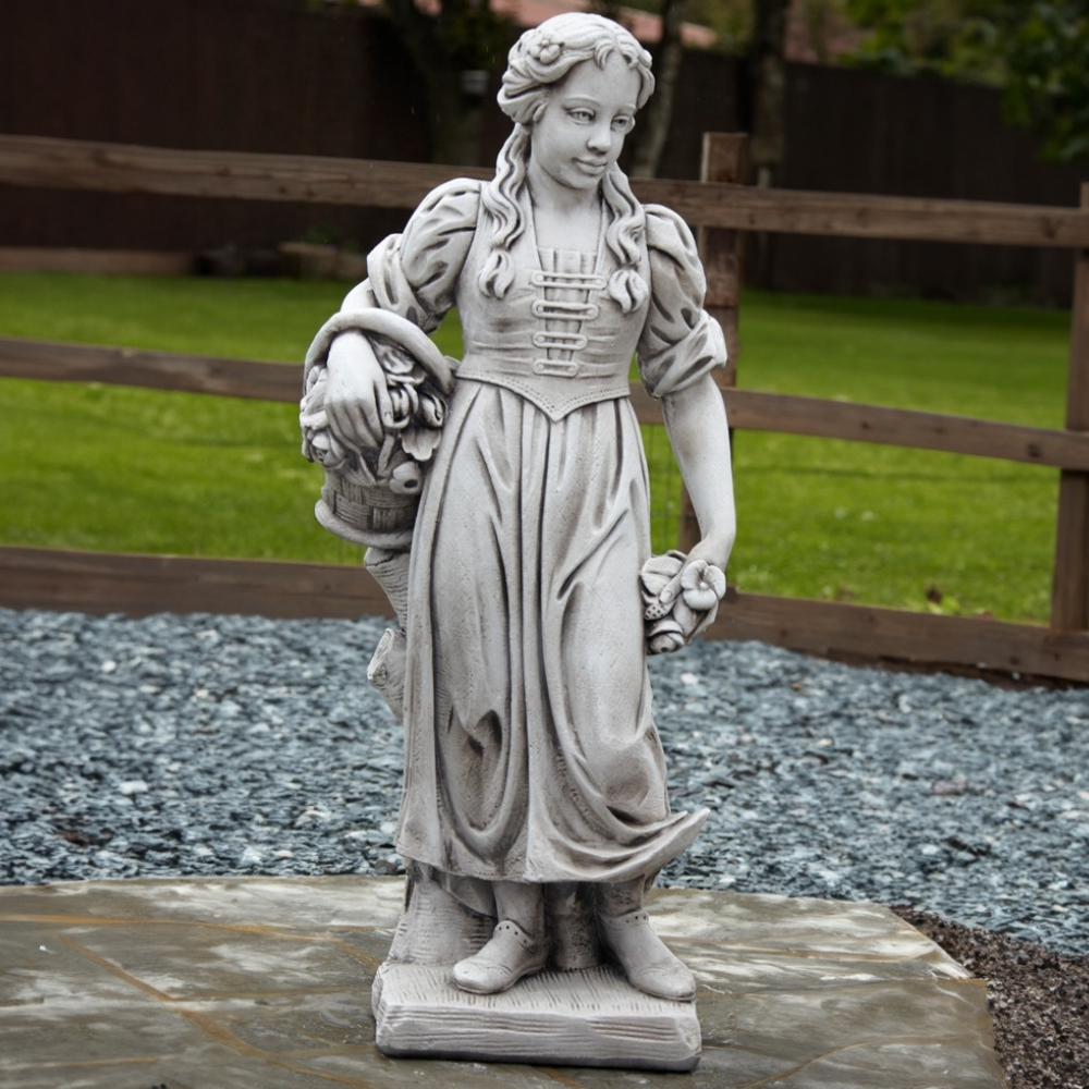 Large Spring Girl Statue Garden Ornament