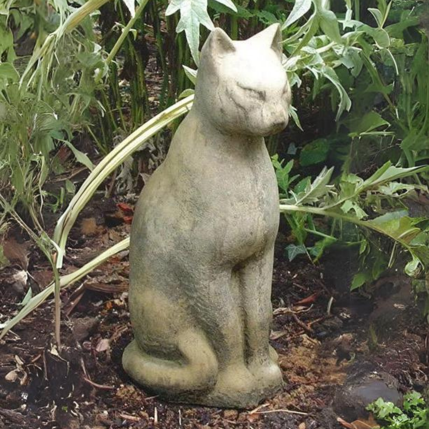 Large Tomb Cat Stone Garden Ornament