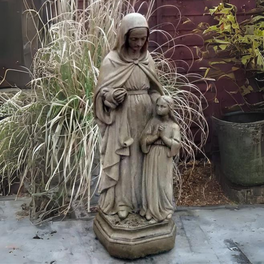 Mother and Child Stone Sculpture