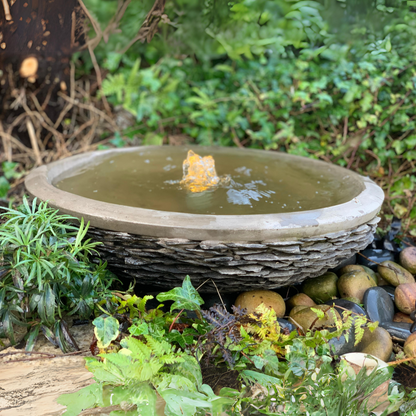 Natural Slate Babbling Bowl Garden Water Feature