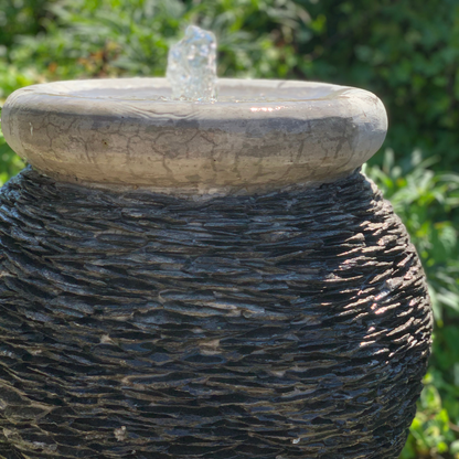 Natural Slate Urn Garden Water Feature