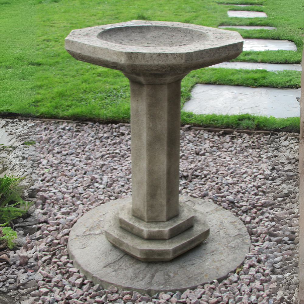 Old Stone Bird Bath Garden Ornament