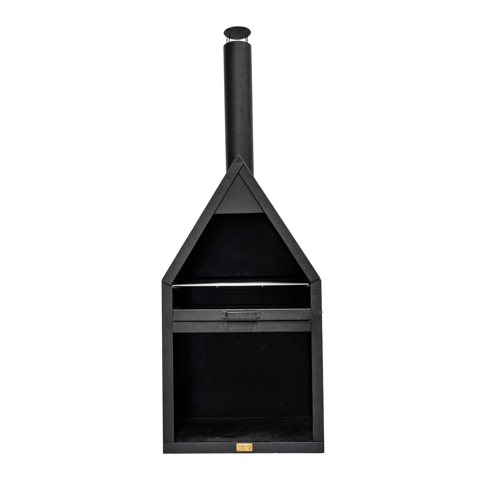 Outdoor Henley Fireplace with Grill Iron