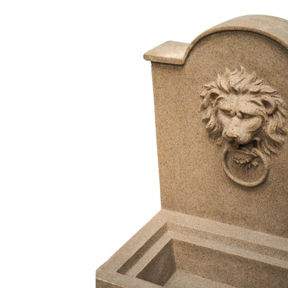 Outdoor Luxury Lion Water Feature Sandstone