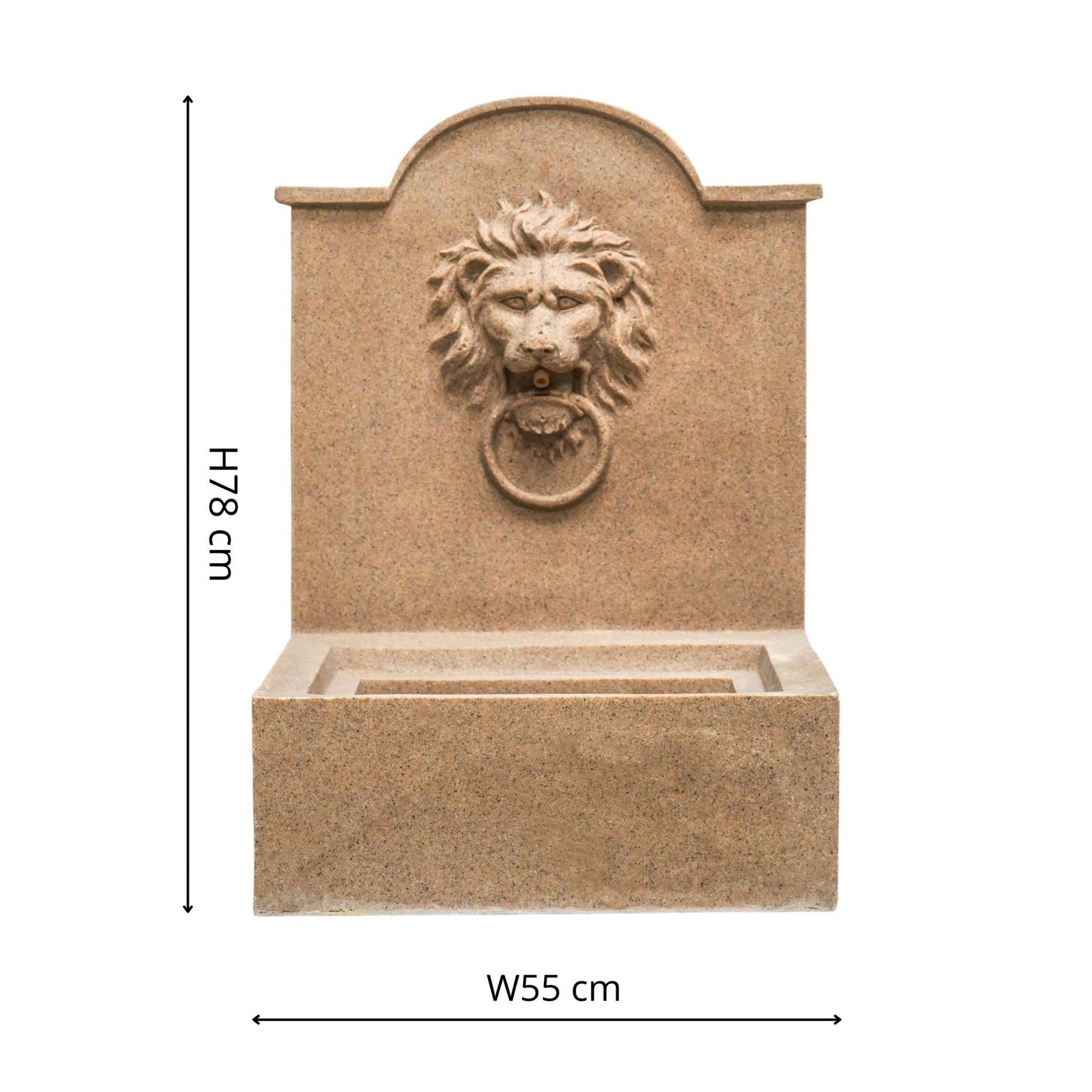 Outdoor Luxury Lion Water Feature Sandstone