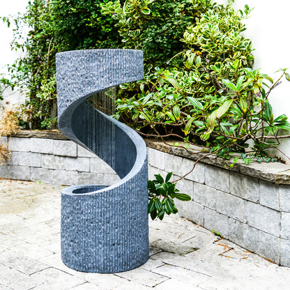 Outdoor Spiral Water Feature