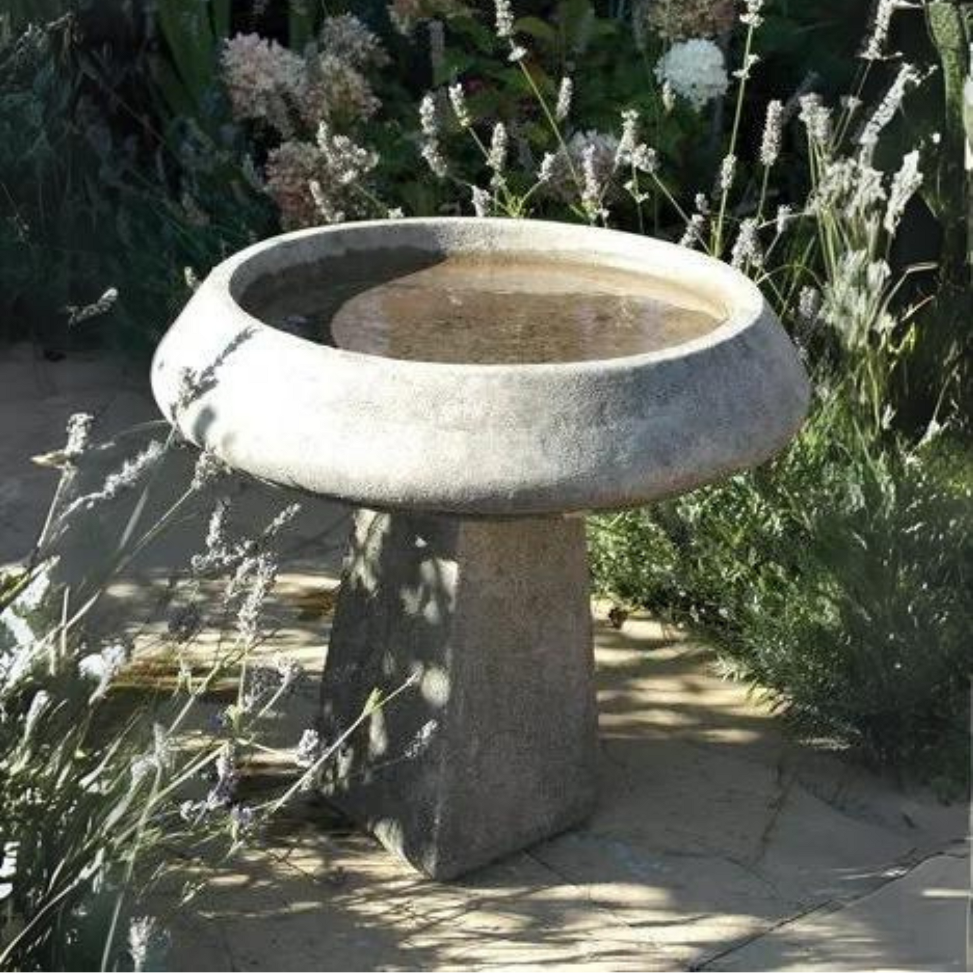 Pure and Simple Birdbath Stone