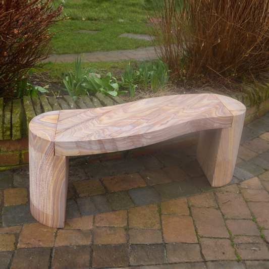 Rainbow Sandstone S Shape Tenbury Bench 5051