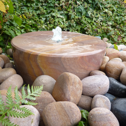 Rainbow Sandstone Mill Wheel Garden Water Feature