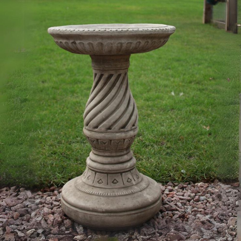 Scroll Bird Bath Garden Ornament