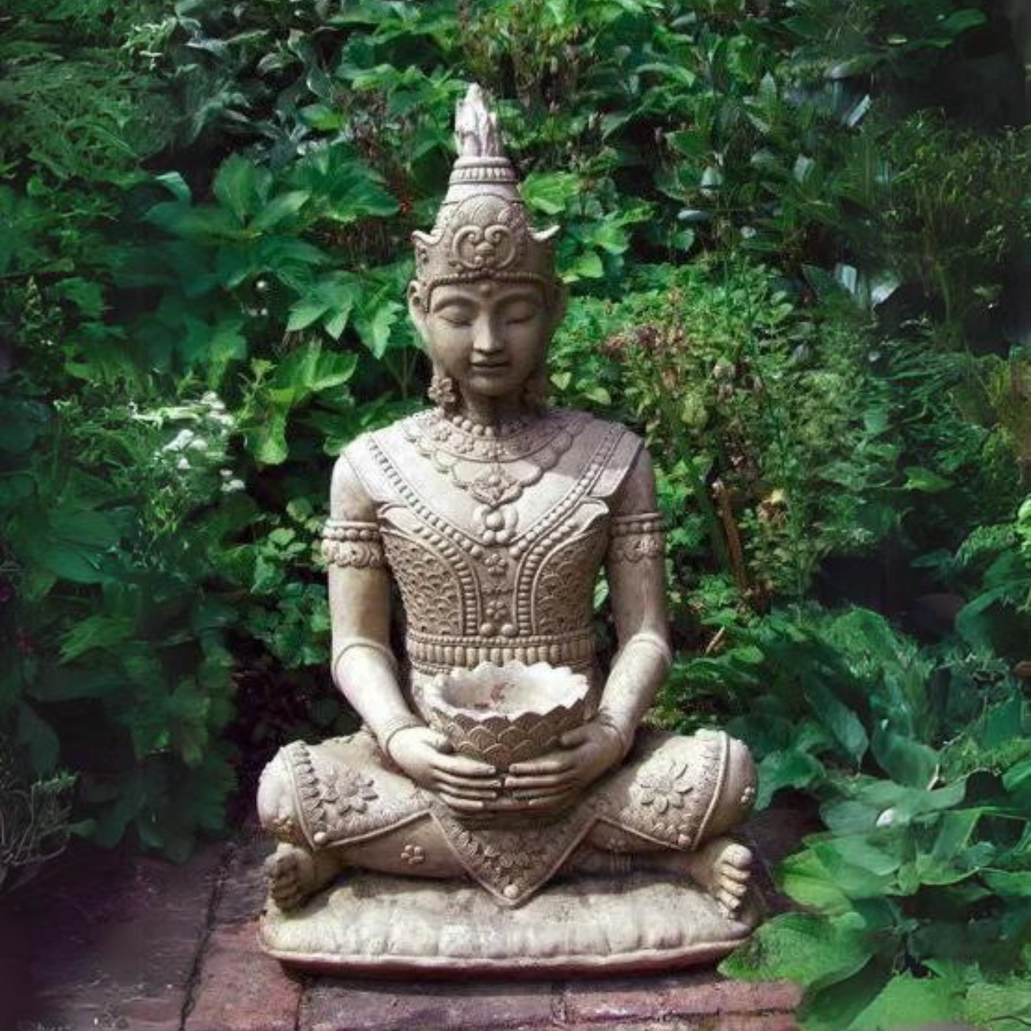 Serene Buddha Oriental Stone Garden Ornament