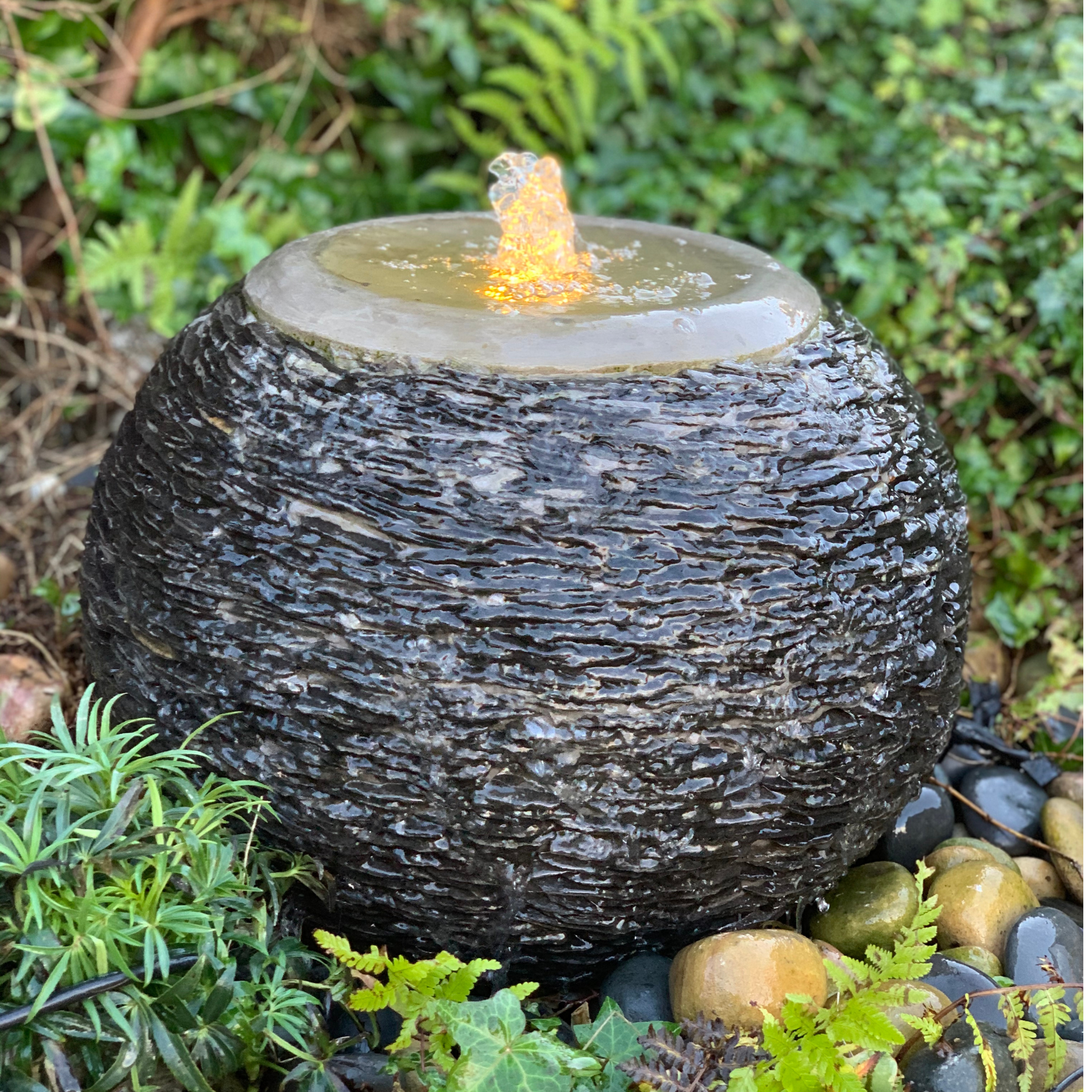 Slate Arius Garden Water Feature