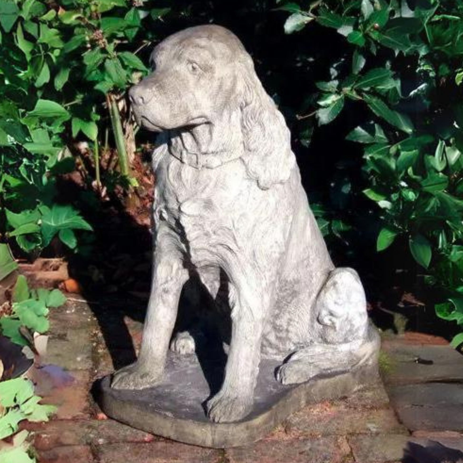 Spaniel Dog Stone Garden Ornament