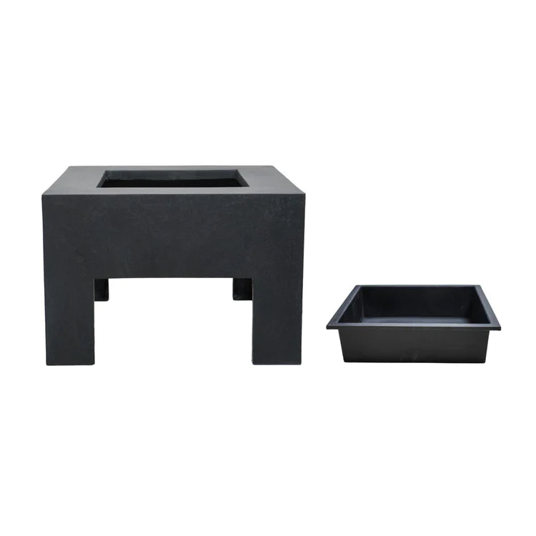 Square Fire Pit & Square Console