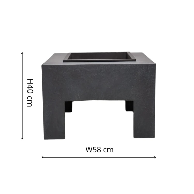 Square Fire Pit & Square Console