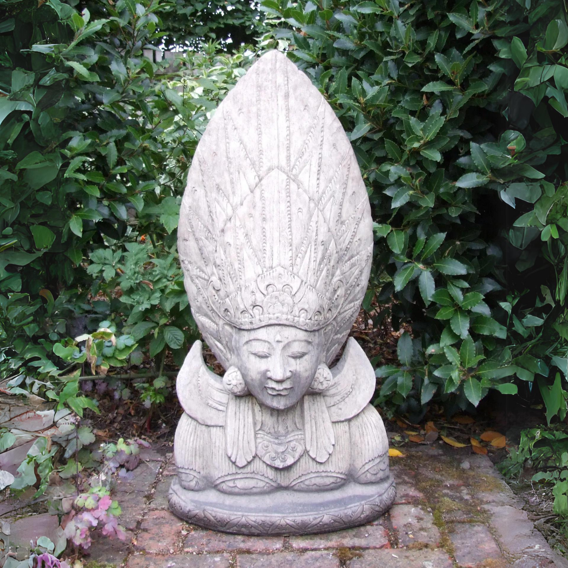 Sun God Head Oriental Stone Garden Ornament