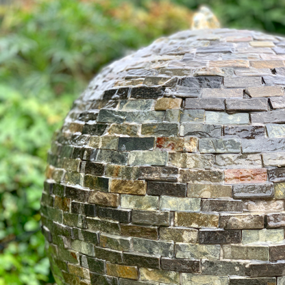 Tiled Sphere Garden Water Feature