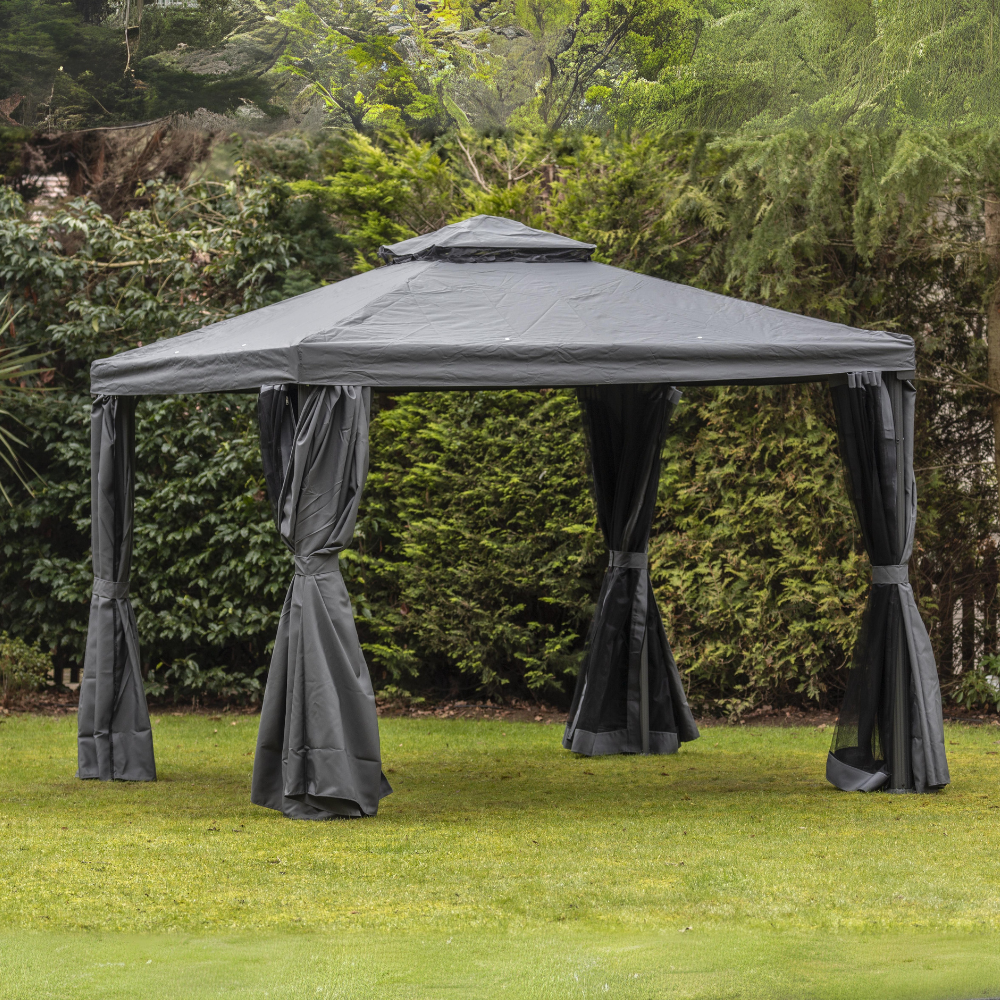 Eden 3m x 4m Gazebo with Curtains