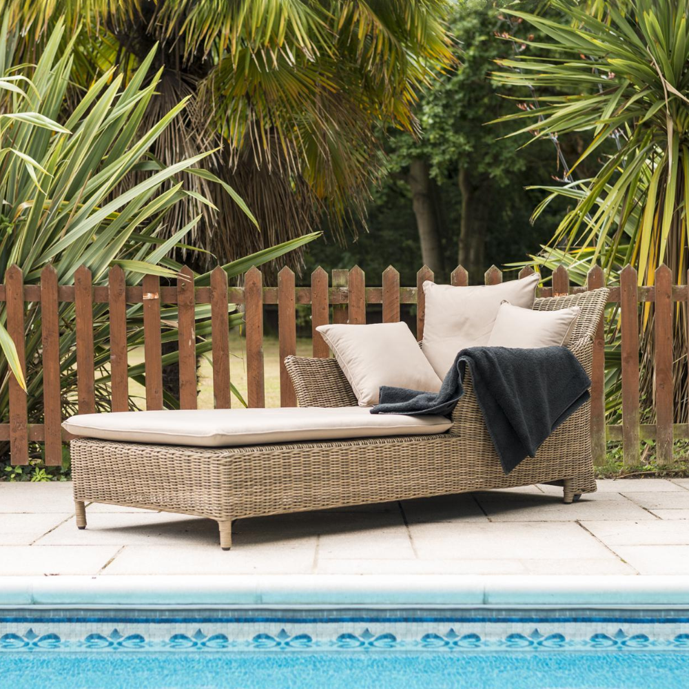 Mayberry Sun Lounger - Natural / Taupe