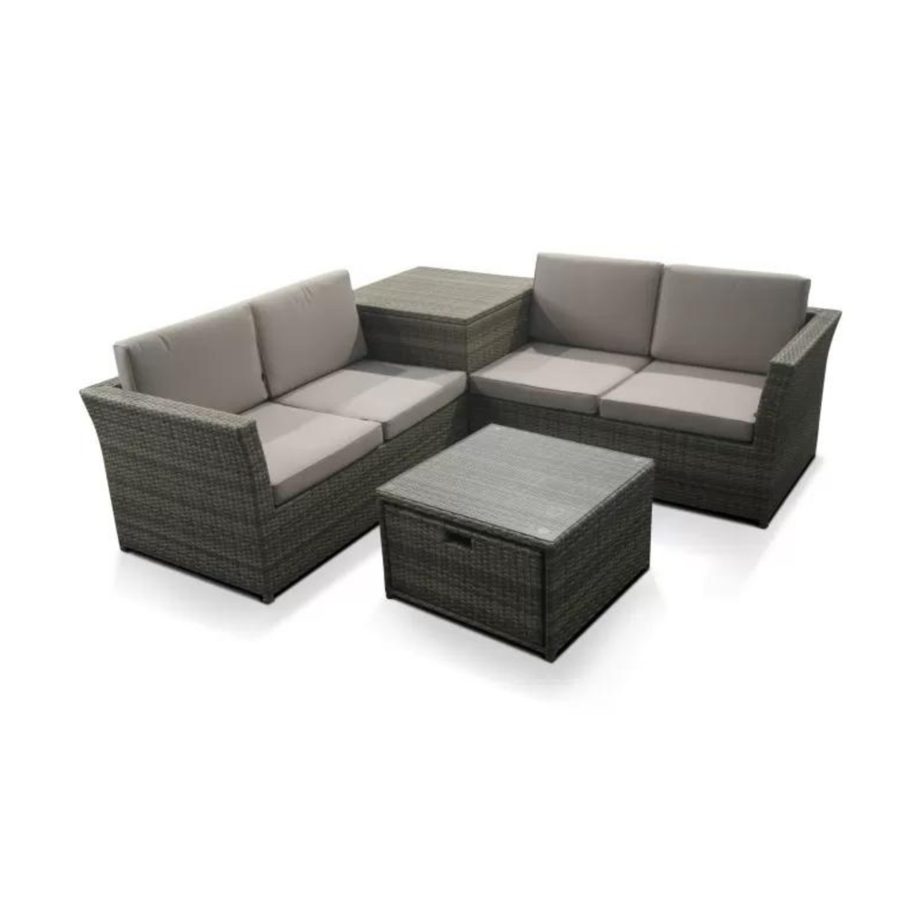 Sandringham/Chatsworth Modular Corner Unit with Cushion Storage Box Corner + Coffee Table