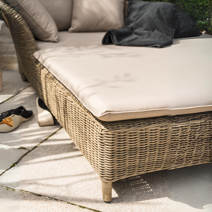 Mayberry Sun Lounger - Natural / Taupe