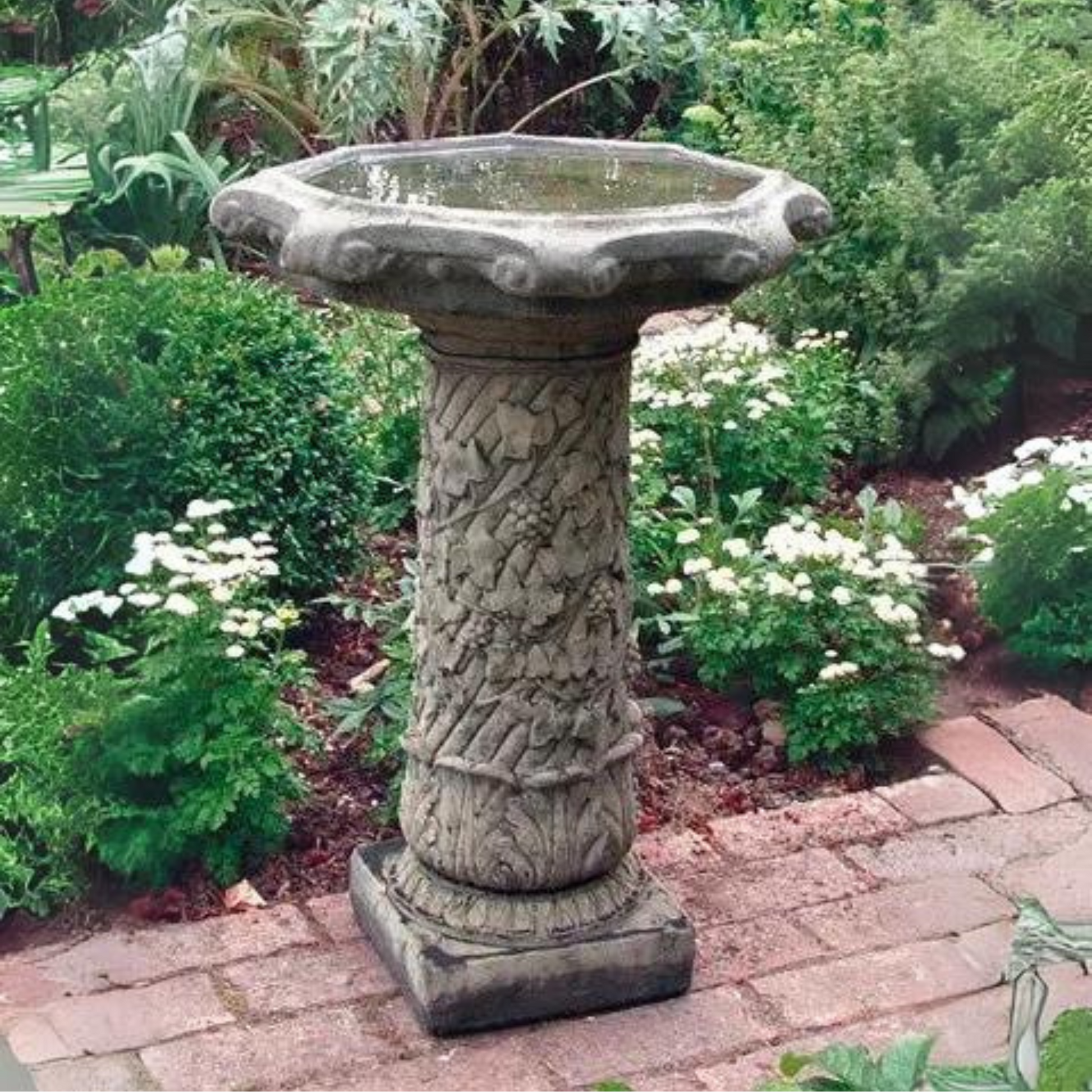 Vine Birdbath Stone